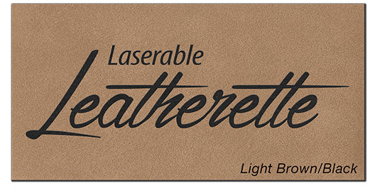 Laser Safe Light Brown Leatherette Sheet 12" x 24"