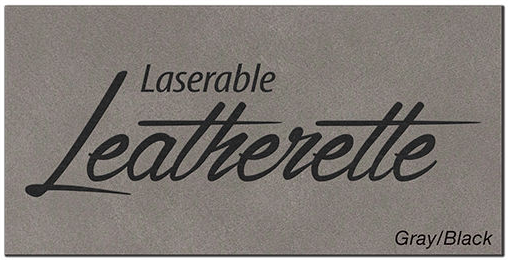 Laser Safe 12″ x 24″ Grey Laserable Leatherette Sheet Stock