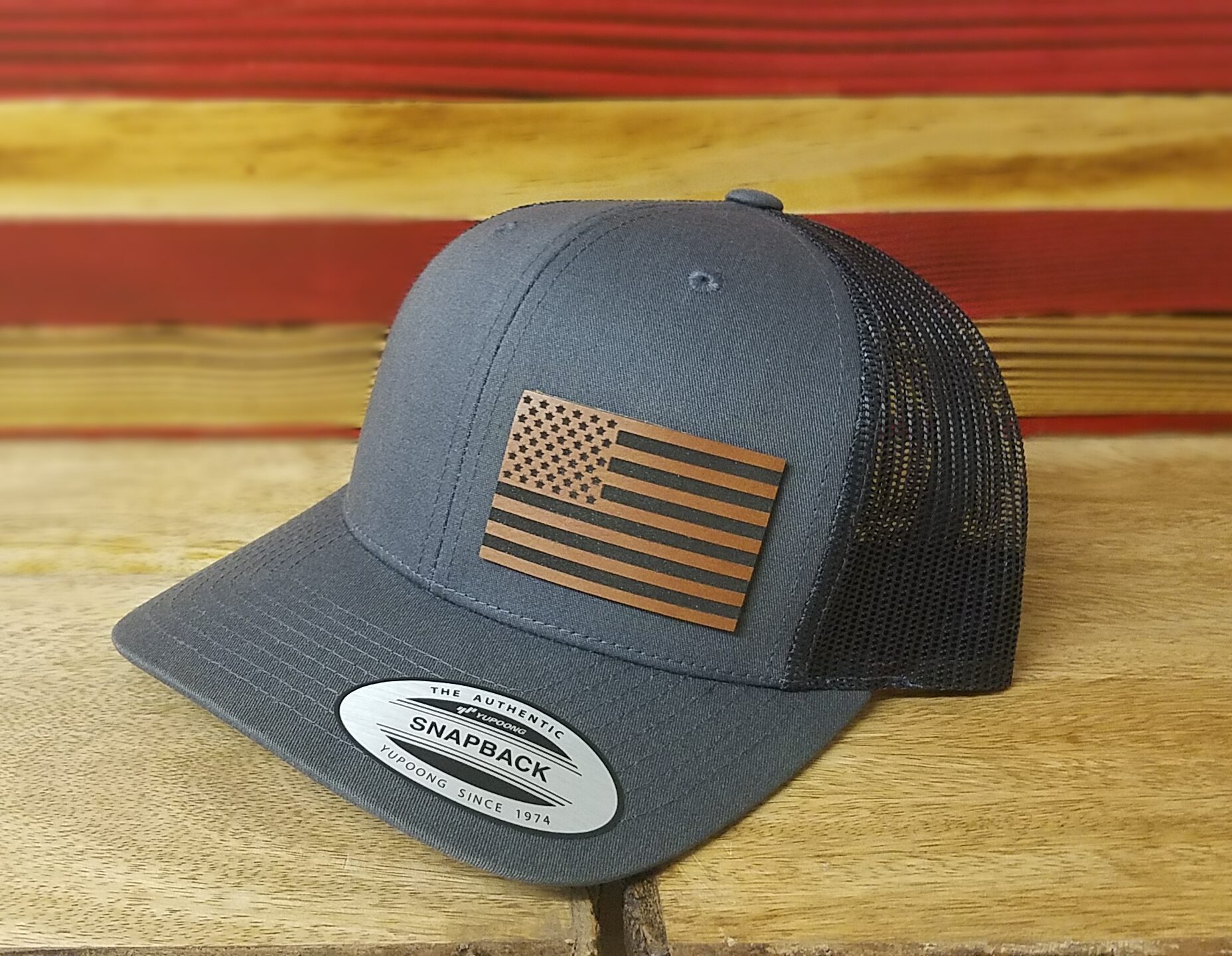 American Flag Hat Retro Trucker Snapback