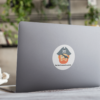 Custom round stickers for laptop, notebooks, hardhats, and swag for businesses