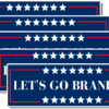 Lets go brandon bumper stickers pack of 5