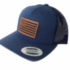 American Flag Leather Patch Hat