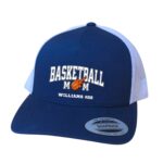 Personalized Basketball Mom Hat, Retro Trucker Adjustable Snapback, Basketball Gameday Hat - Image 3
