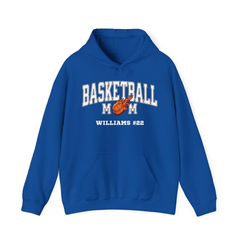 Personalized Basketball Mom Hoodie With Player Name And Number - Image 1