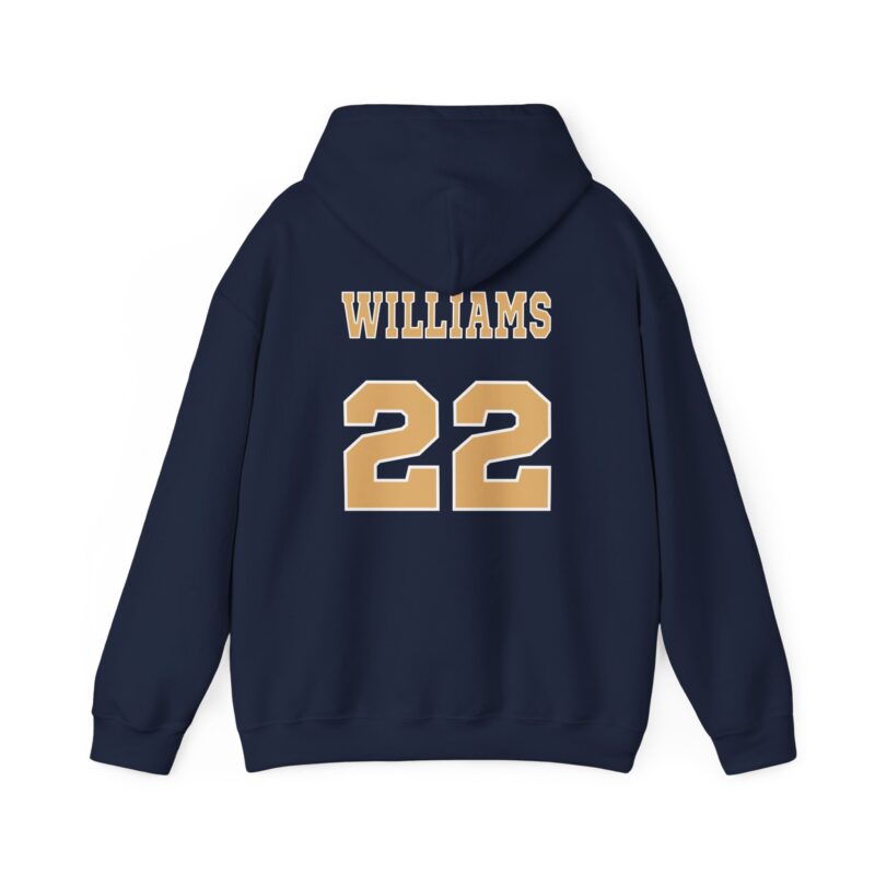Custom Basketball Hoodie With Team Name And Player Number, Basketball Gameday, Basketball Team Spirit - Image 2