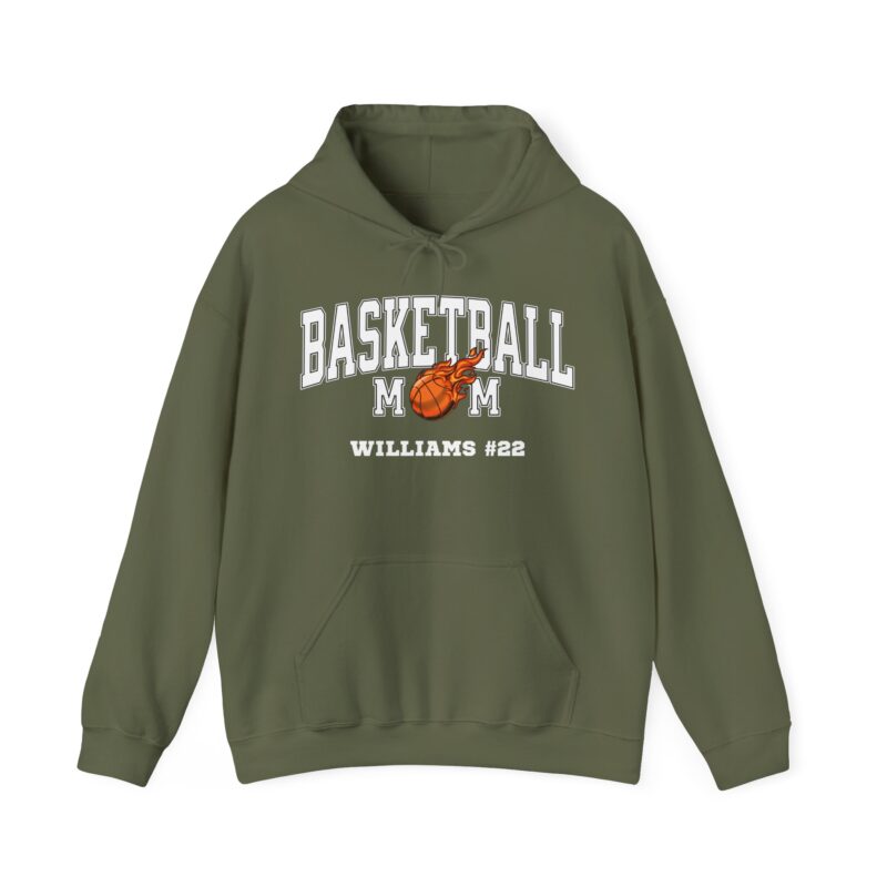 Personalized Basketball Mom Hoodie With Player Name And Number - Image 8