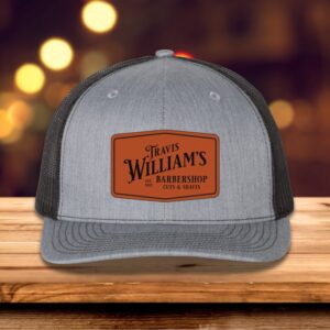 Custom Leather Patch Hat