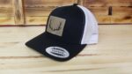Deer Hunting Hat | Optional Leather Patch Color | 6 Panel Snapback Trucker Mesh | Deer Hunter Gift | Deer Hunters Hat - Image 5