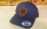 Football Personalized Player Number Leather Patch Hat  | Personalized Football Hat | Trucker Style Snapback Closure