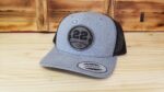 Hockey Personalized Player Number Leather Patch Hat  | Personalized Hockey Hat | Trucker Style Snapback Closure - Image 3