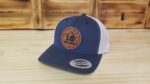 Basketball Personalized Player Number Leather Patch Hat  | Personalized Basketball Hat | Trucker Style Snapback Closure - Image 3