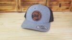 Soccer Personalized Player Number Leather Patch Hat  | Personalized Soccer Hat | Trucker Style Snapback Closure - Image 4