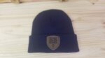 Football Personalized Player Number Leather Patch Beanie |  Custom Football Cap | Gift For Her | Gift For Him - Image 5