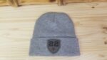 Football Personalized Player Number Leather Patch Beanie |  Custom Football Cap | Gift For Her | Gift For Him - Image 3