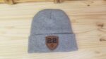 Football Personalized Player Number Leather Patch Beanie |  Custom Football Cap | Gift For Her | Gift For Him - Image 2