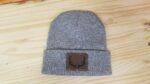 Deer Hunting Beanie, Deer Hunter Hat, Antler Monogram Leather Patch Beanie, Adult Unisex, With or Without Monogram - Image 4