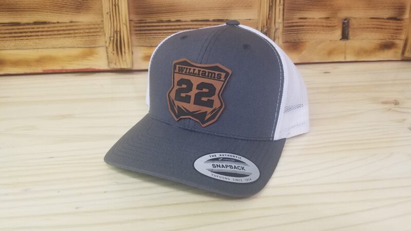 Personalized Motocross Number Plate Hat, Personalized Dirt BIke Hat, Retro Trucker Style Snapback Closure - Image 3