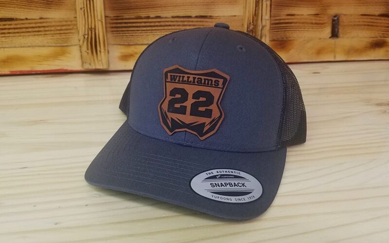 Personalized Motocross Number Plate Hat, Personalized Dirt BIke Hat, Retro Trucker Style Snapback Closure - Image 2