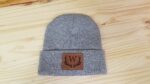 Deer Hunting Beanie, Deer Hunter Hat, Antler Monogram Leather Patch Beanie, Adult Unisex, With or Without Monogram - Image 2