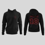 Personalized Football Hoodie, Custom Player Number Hoodie, Football Sweatshirt With Name And Number, Adult And Youth Sizes - Image 5