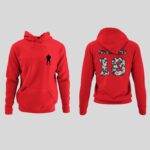 Personalized Football Hoodie, Custom Player Number Hoodie, Football Sweatshirt With Name And Number, Adult And Youth Sizes - Image 4