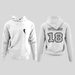 Personalized Football Hoodie, Custom Player Number Hoodie, Football Sweatshirt With Name And Number, Adult And Youth Sizes - Image 3