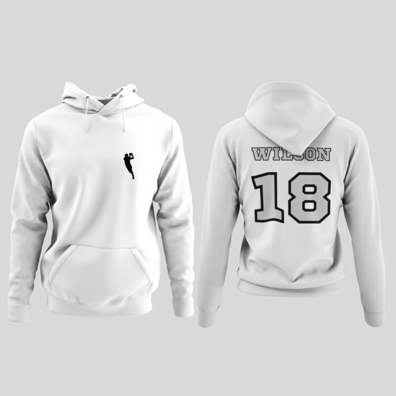 Personalized Football Hoodie, Custom Player Number Hoodie, Football Sweatshirt With Name And Number, Adult And Youth Sizes - Image 3
