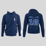 Personalized Football Hoodie, Custom Player Number Hoodie, Football Sweatshirt With Name And Number, Adult And Youth Sizes - Image 2
