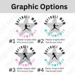 Personalized Softball Mom Hoodie, Softball Player Name and Number Sweatshirt, Peronalized Softball Mom T-Shirt - Image 2