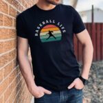 Baseball Life Vintage Sunrise Shirt, Baseball Tee, Baseball Shirts, Mens, Womens, Youth - Image 3