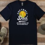 Funny Softball Dad Hoodie, Softball Dad Crewneck Sweatshirt, Softball Dad T-Shirt, Funny Softball Dad Shirt - Image 2