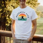 Baseball Life Vintage Sunrise Shirt, Baseball Tee, Baseball Shirts, Mens, Womens, Youth - Image 2