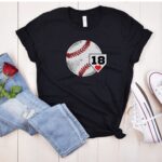 Baseball Mom Shirt, Personalized Baseball Mom Player Number Shirt, Baseball Gameday Shirt, Personalized Baseball Mom Shirt