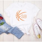 Personalized Number Basketball Shirt, Player Number Basketball T-Shirt,  Basketball Numbers Birthday Gift, Adult and Youth Sizes - Image 4