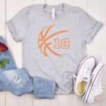 Personalized Number Basketball Shirt, Player Number Basketball T-Shirt,  Basketball Numbers Birthday Gift, Adult and Youth Sizes - Image 2