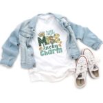 Cute St Patricks Day Shirt, Little Miss Lucky Charm T-Shirt, Girls St Patricks Day Shirts, Youth, Toddler, and Onesies® Sizes