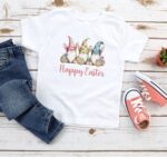 Cute Happy Easter Gnomes  Shirt,  Cute Happy Easter Gnomes  T-Shirt,  Happy Easter Gnomes Shirts in Youth, Toddler, and Onesies® Sizes - Image 2