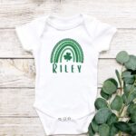 Personalized St Patricks Day Rainbow Shirt, St Patricks Day Rainbow T-Shirt, Personalized St Patricks Day Gift, Youth  and Onesies® Sizes - Image 3