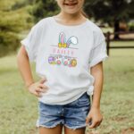 Girls Personalized Easter Shirt, Girls Personalized Name Easter Bunny T-Shirt, Personalized Easter Gift, Youth, Toddler, and Onesies® Sizes - Image 4