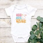 Girls One Cute Chick Easter Shirt, Girls One Cute Chick Easter T-Shirt, Girls Easter Gift, Youth, Toddler, and Onesies® Sizes - Image 3