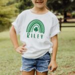 Personalized St Patricks Day Rainbow Shirt, St Patricks Day Rainbow T-Shirt, Personalized St Patricks Day Gift, Youth  and Onesies® Sizes - Image 6