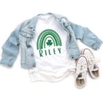Personalized St Patricks Day Rainbow Shirt, St Patricks Day Rainbow T-Shirt, Personalized St Patricks Day Gift, Youth  and Onesies® Sizes