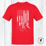 American Flag Hunting Shirt,  Hunting And Fishing Shirts, American Flag Outdoorsman Gift, Adult And Youth Sizes - Image 6