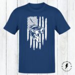 American Flag Bass Fishing Shirt,  Bass Fishing T-Shirt, American Flag Bass Fishing Birthday Gift, Adult And Youth Sizes - Image 2