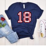 Personalized Baseball Shirt, Baseball Numbers Shirt, Personalized Number Baseball Birthday Gift, Adult and Youth Sizes