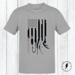 American Flag Hunting Shirt,  Hunting And Fishing Shirts, American Flag Outdoorsman Gift, Adult And Youth Sizes - Image 4