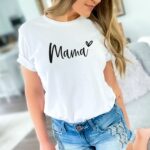 Mama Shirt, Mama Sweatshirt, Mama Hoodie, Mom Shirt, Cute Mama Shirt With Heart, Mothers Day Gift, Expecting Mom Gift - Image 9