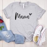 Mama Shirt, Mama Sweatshirt, Mama Hoodie, Mom Shirt, Cute Mama Shirt With Heart, Mothers Day Gift, Expecting Mom Gift - Image 3