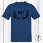 Personalized Dad Established Date Shirt With Deer Antlers, Gift For New Dad,  Fathers Day Gift, Gift For Hunter, Dad Shirt - Image 3