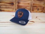 Personalized Player Name And Number Soccer Leather Patch Hat  | Personalized Soccer Hat | Soccer Gift - Image 2